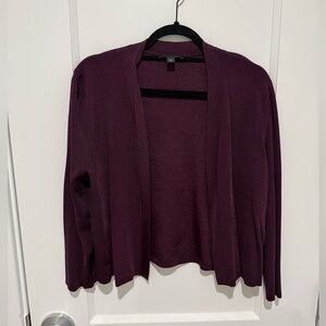 Ann Taylor Purple Plum Cardigan Sweater